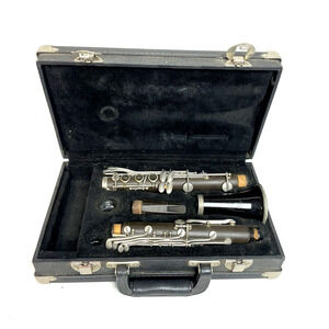 Vintage Clarinet Pruefer Silver Throat & Hard Case Serial # 78534
